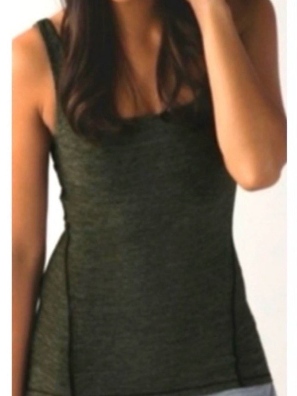 Lululemon Athletica Women’s Slim Fit Tank Top - Olive Green